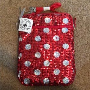NWT Authentic Disney Sequined Laptop Case